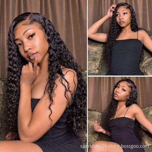 Factory Price Swiss 13X6 Hd Lace Frontal Wig Pre Plucked Brazilian Hair Wig With Black Women 100% Human Hair Wig Lace Front